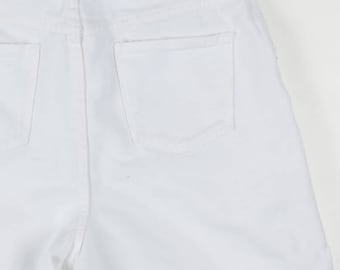 Women's Vintage White Denim Shorts 355 (sz. 13/14)