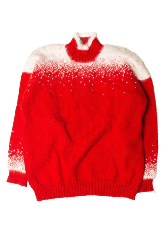 White Shoulders Red Sweater - image 2