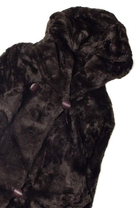 Dark Brown Lush Faux Fur Coat