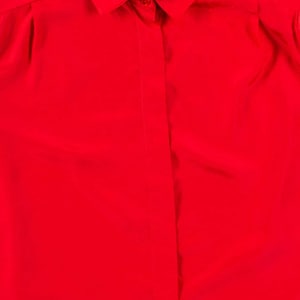 Red Button Up Blouse 1