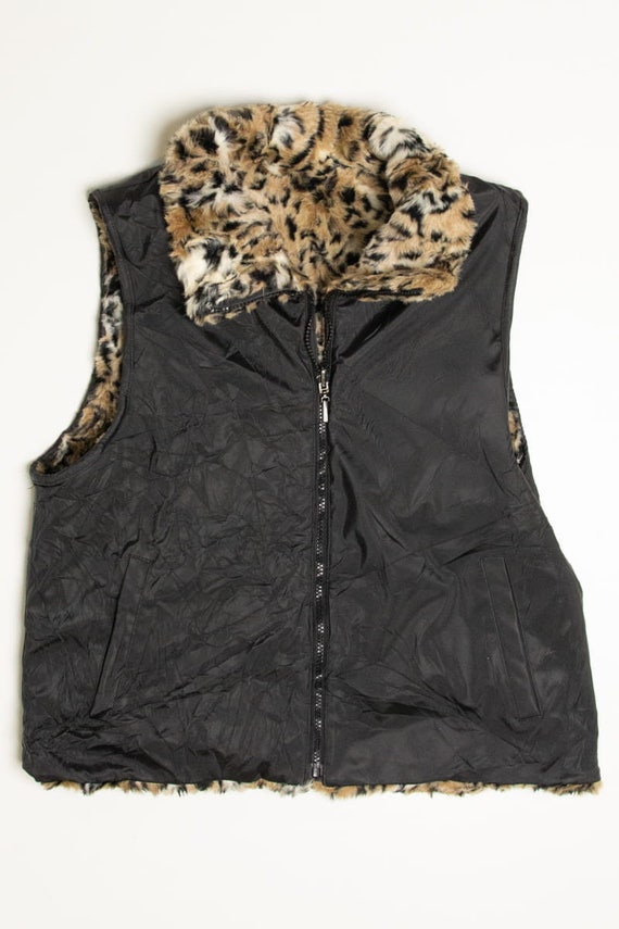 Reversible Cheetah East 5th Faux Fur Vest