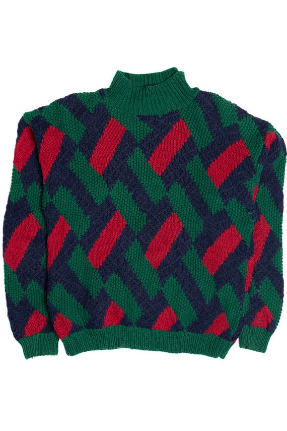 Vintage Hand Knit J. Christopher 80s Sweater