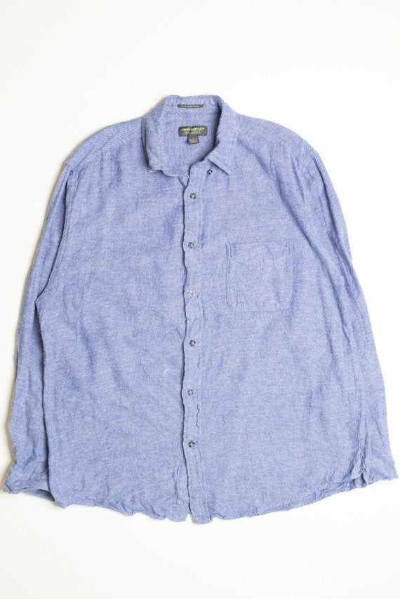 john bartlett dress shirts John Bartlett Dress Shirt Men's 2XL Blue Green Striped Button Up L/S  Consensus