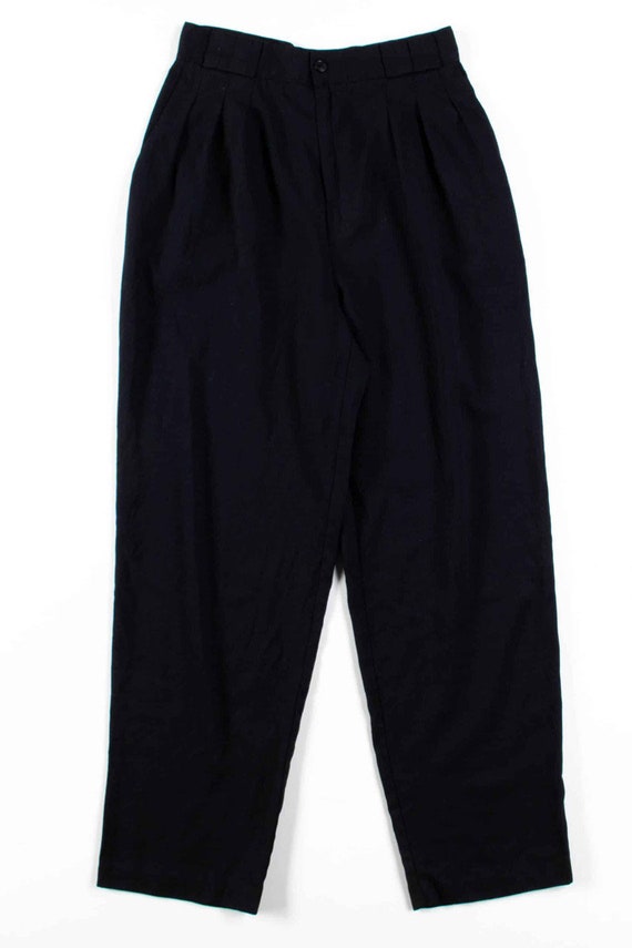 Black Pleated Pants (sz. 10) - image 2