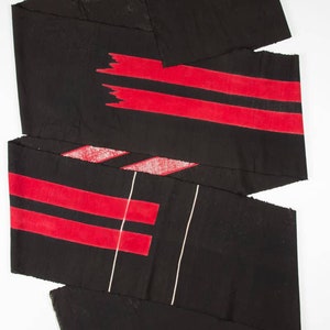 Vintage Black Crate Fukuro Obi 117