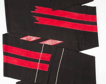 Vintage Black Crate Fukuro Obi 117