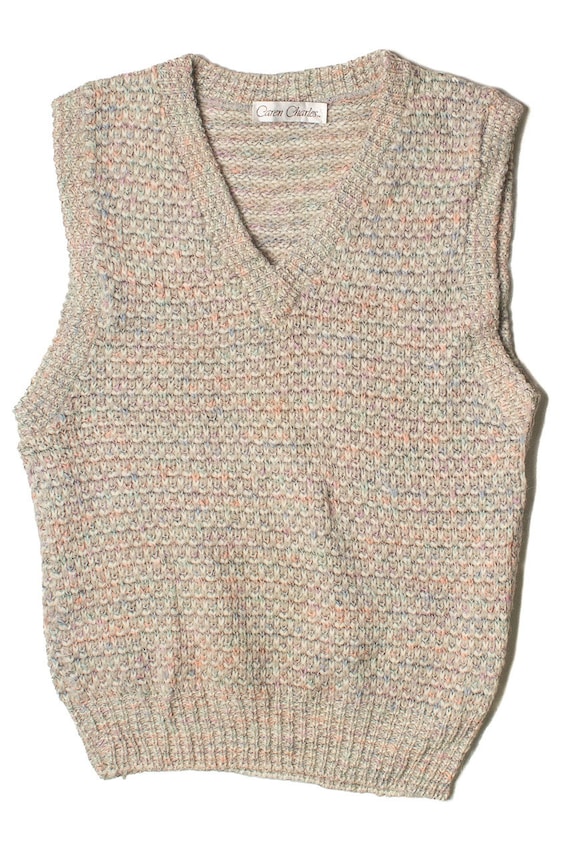 Vintage Caren Charles Knit Sweater Vest