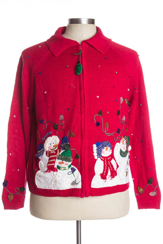 Red Ugly Christmas Cardigan 38467 UK