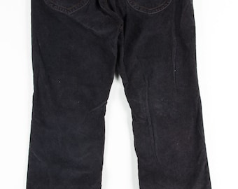 Vintage 1990's Ralph Lauren Jeans Black Corduroy Pants 28 X 28