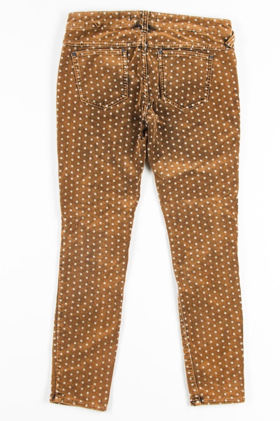 Brown Spotted Velvet Pants