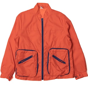 Vintage Orange Nylon Lightweight Jacket