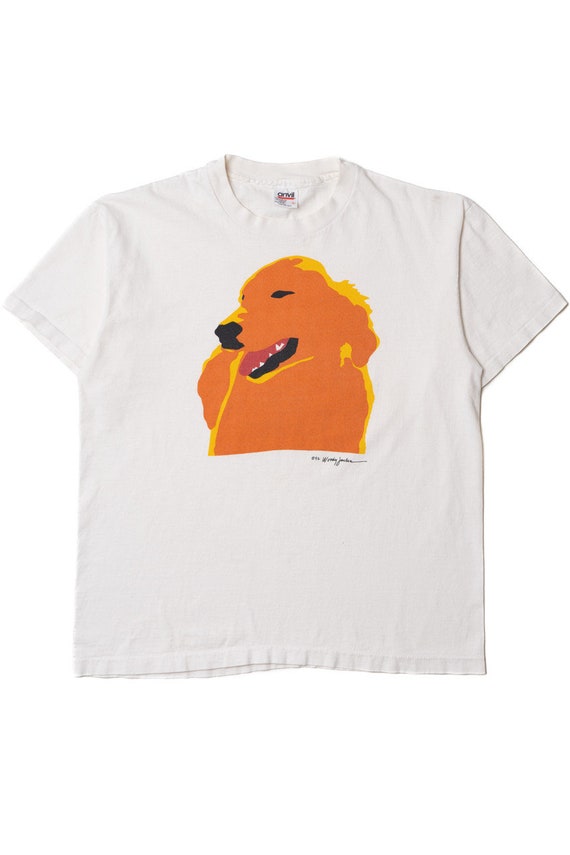 Vintage 1992 Dog Graphic Single Stitch T-Shirt