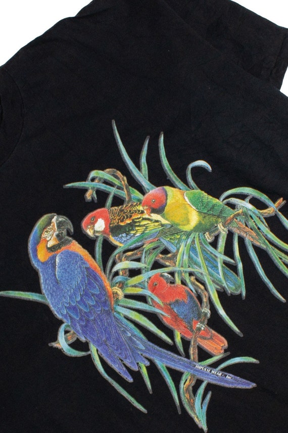 Vintage Exotic Bird Friends Graphic T-Shirt (1990s