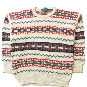 Vintage Britches Hand Knit 80s Sweater 4405