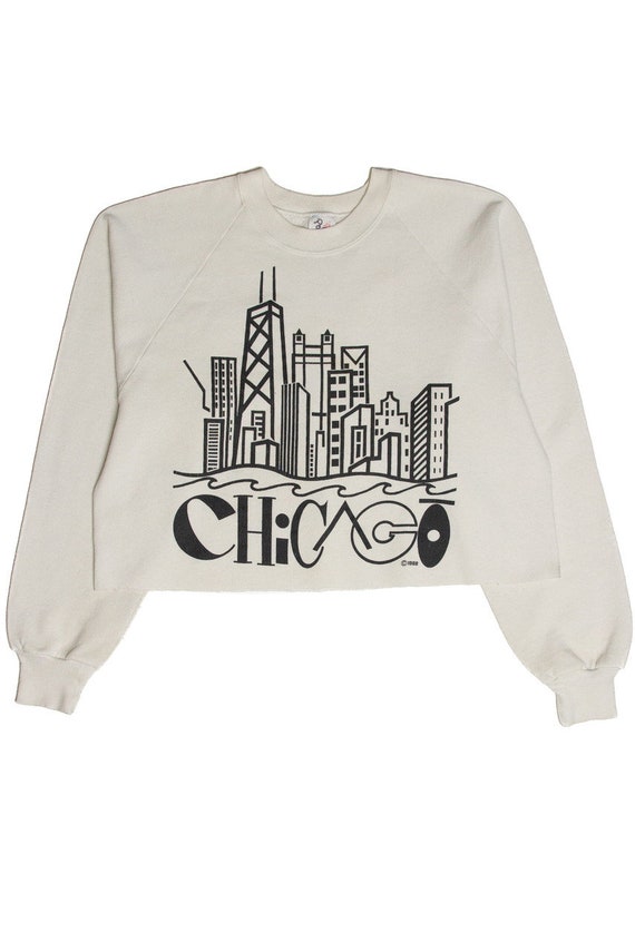 Vintage Chicago Cropped Sweatshirt (1988)