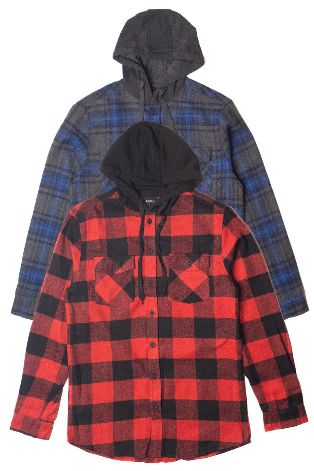 Hooded Flannel Shirt - Etsy
