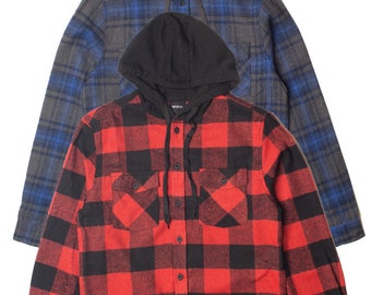 Hooded Flannel Shirt