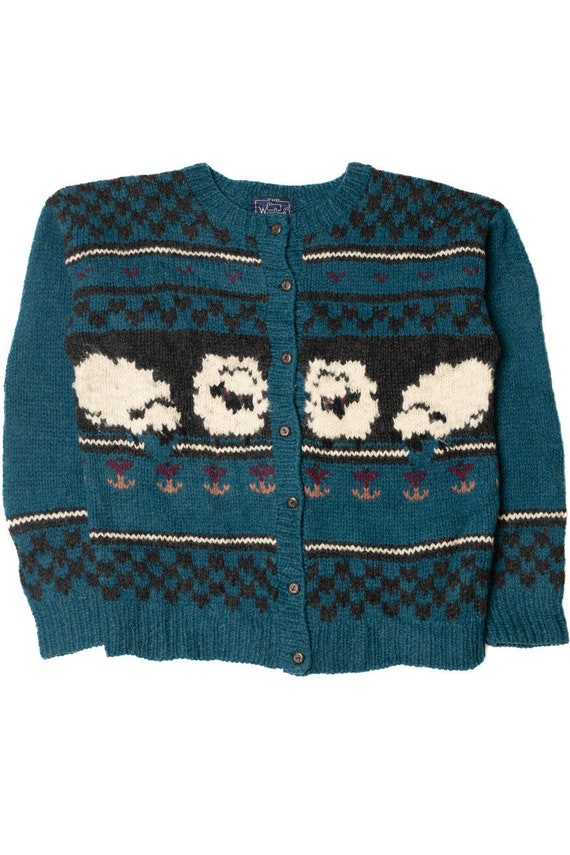 Vintage Flock Of Sheep Woolrich Sweater