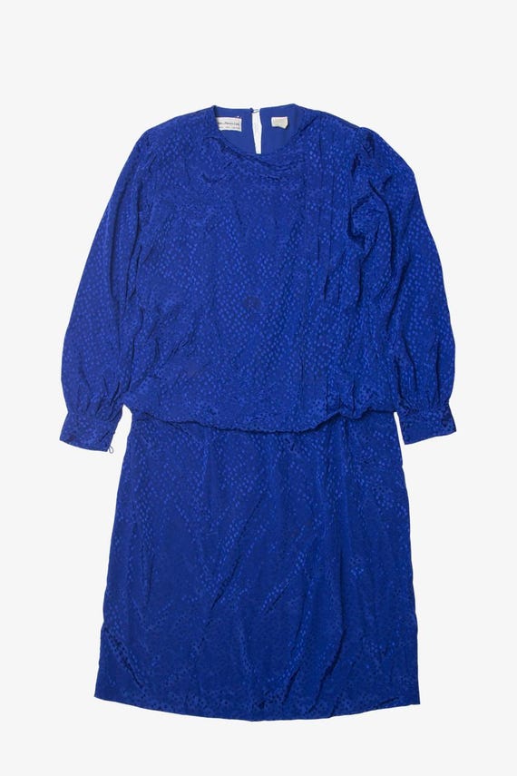 Vintage Bits and Pieces Blue Blouson Dress