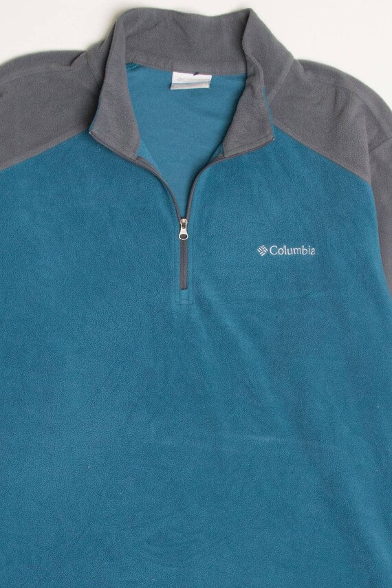 Teal Columbia Fleece Pullover Etsy Ireland