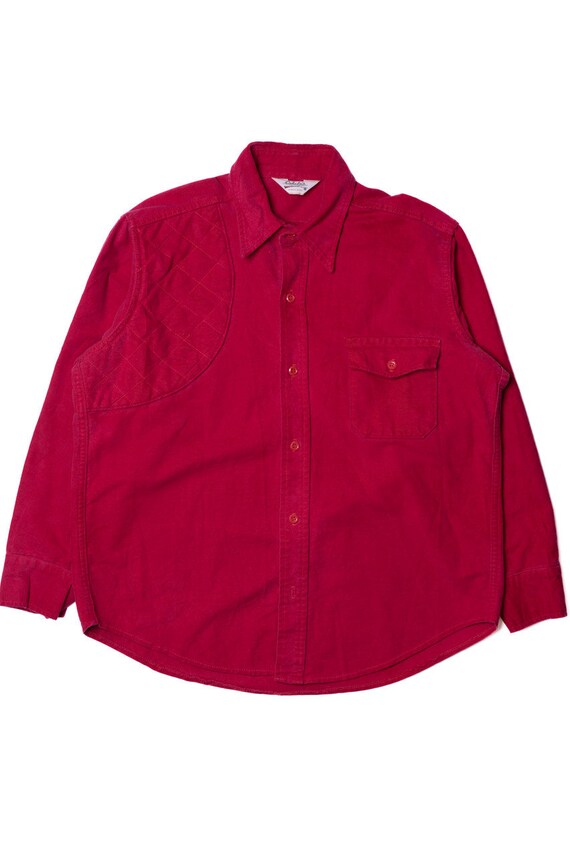 Vintage Cabela's Quilted Shoulder Flannel Shirt