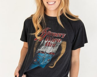 Sällsynt vintage Bon Jovi Slippery When Wet T-shirt (1986)