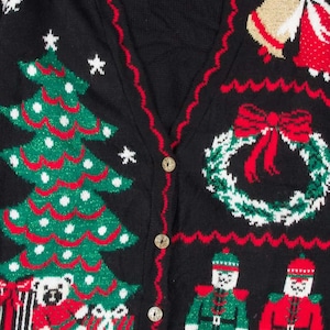 Black Ugly Christmas Cardigan 53533