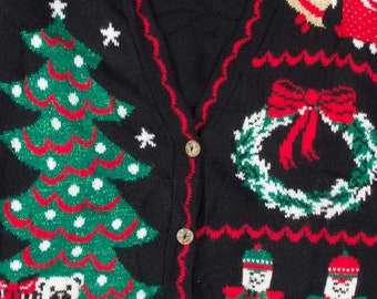 Black Ugly Christmas Cardigan 53533