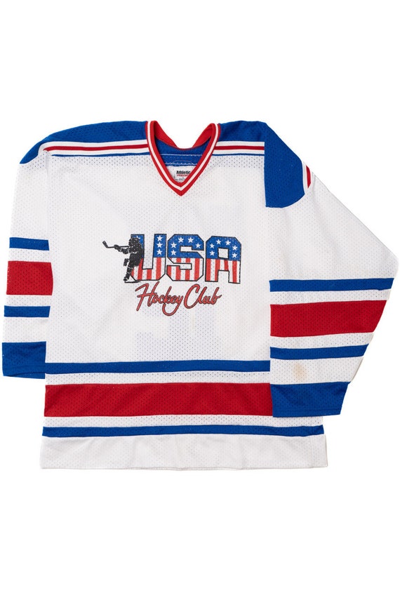 Vintage "USA Hockey Club" "Milberg" #12 Hockey Je… - image 1