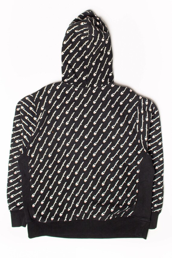 Vintage Champion All Over Graphic Hoodie 1990s Etsy UK