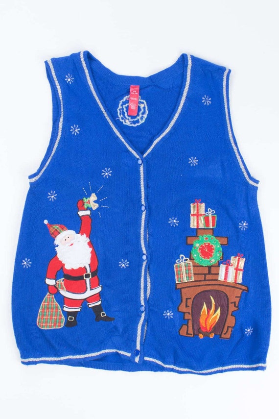 Gilet de Noel moche bleu 54317 Etsy France