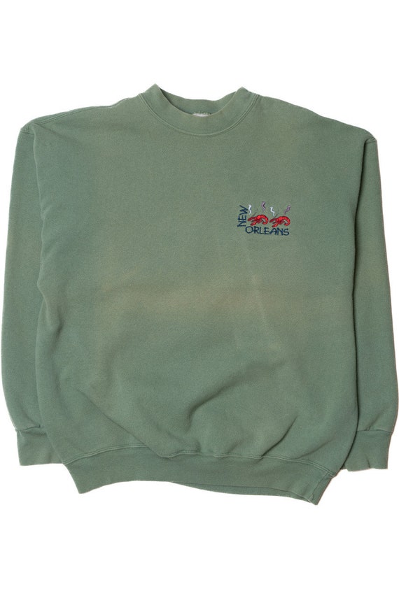 Vintage "New Orleans" Lobsters Embroidered Sweatsh