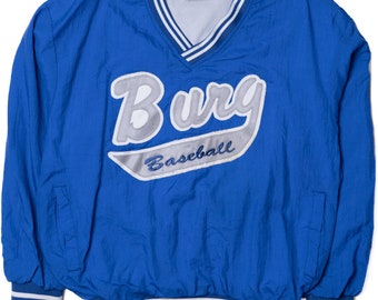 Veste Vintage Easton Team Collection – Homme Bleu, Nylon, Taille XL