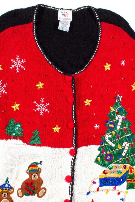 Black Ugly Christmas Cardigan 53550