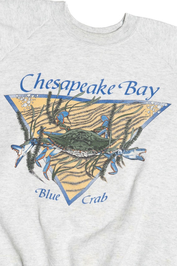 Vintage "Chesapeake Bay" "Blue Crab" Sweatshirt - image 2