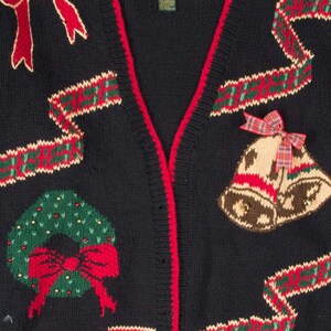 Black Ugly Christmas Cardigan 53752