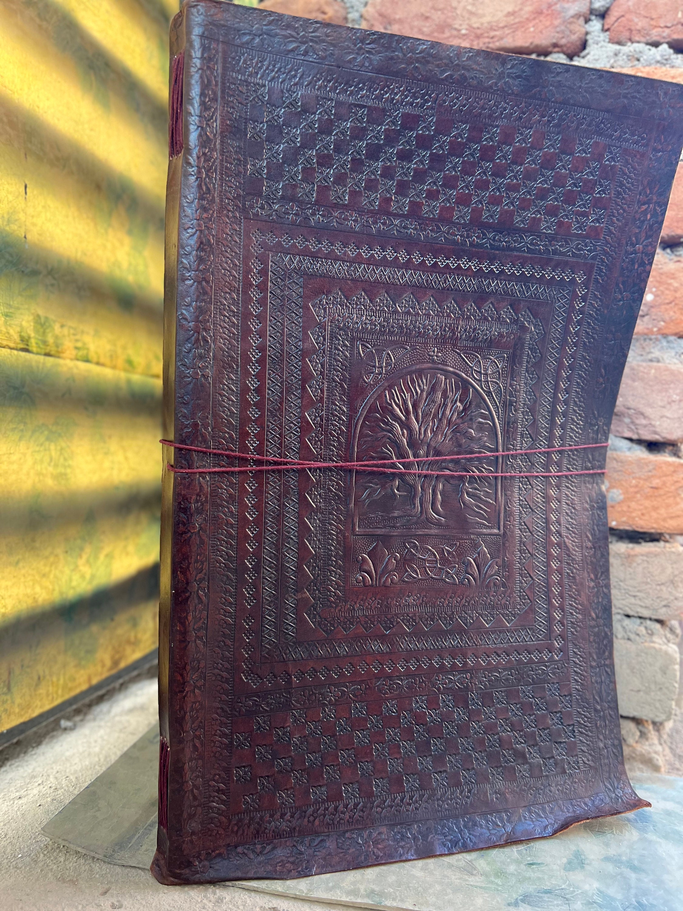 Extra Large Leather Journal: Embossed Tree of Life, Blank Pages - Etsy