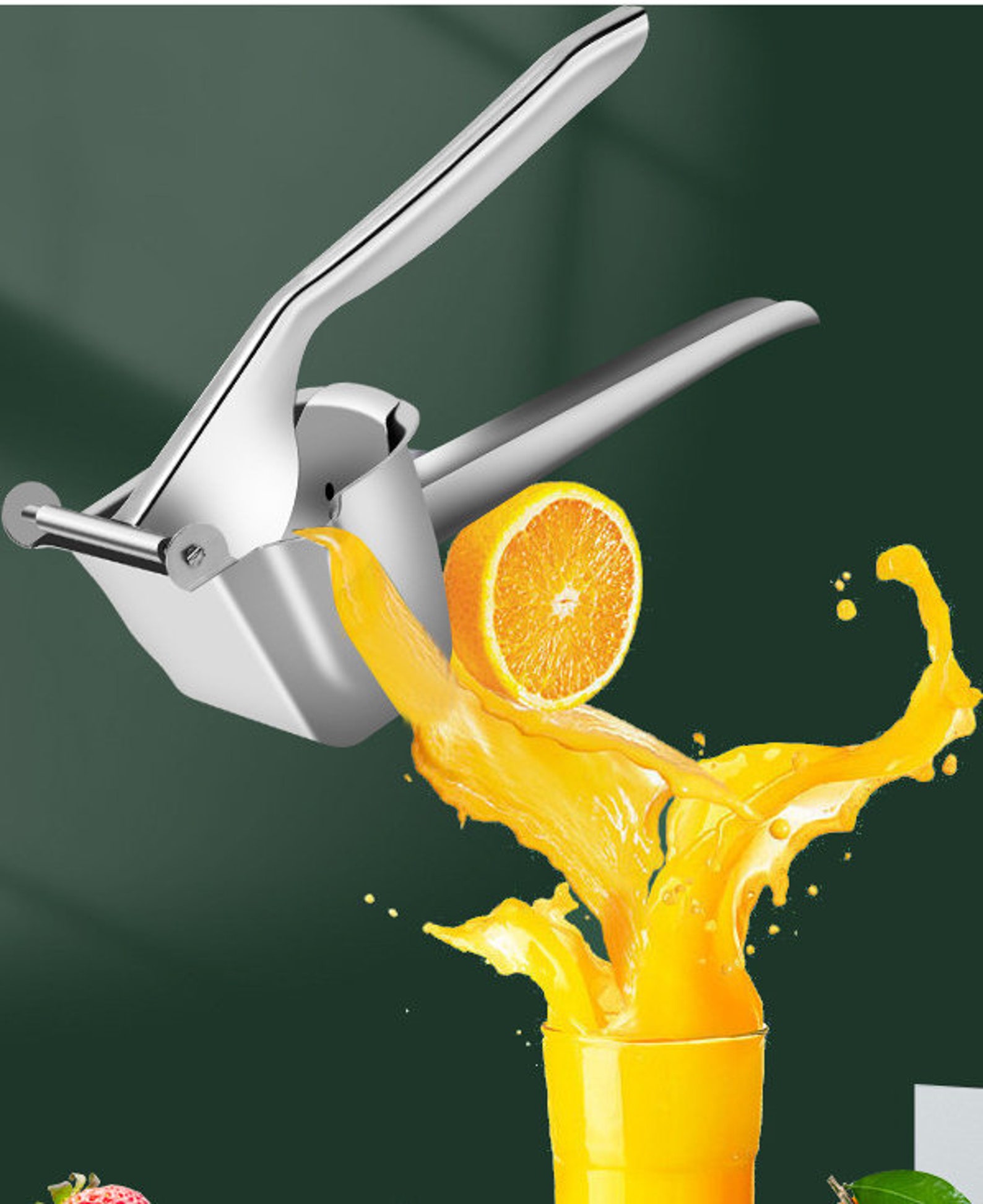 Stainless Steel Manual Lemon Clip Juicer Kitchen Juicer Etsy