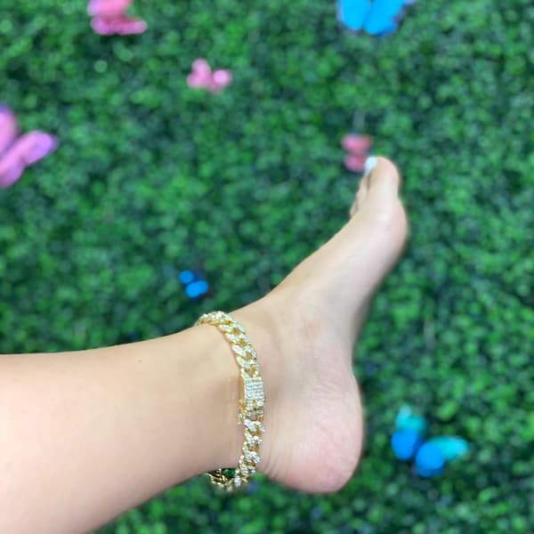 Cuban link anklets