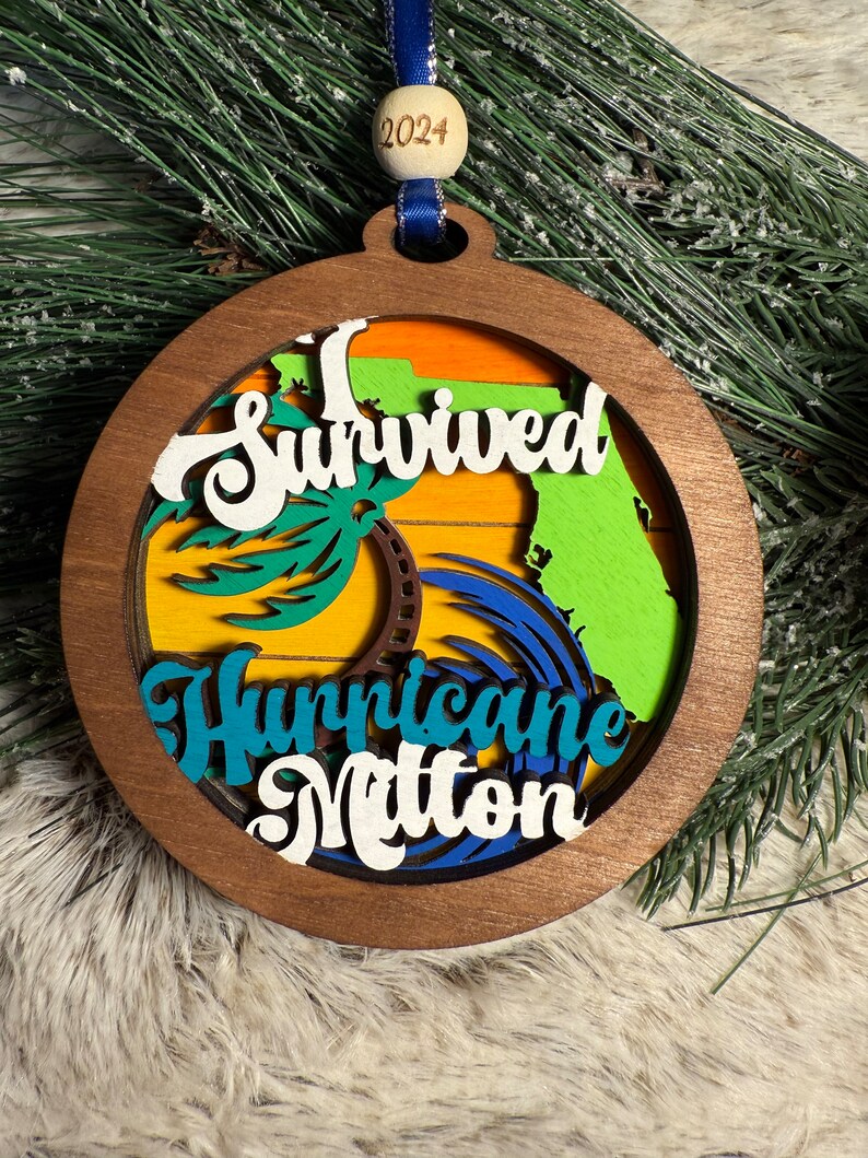 I Survived Hurricane Milton Ornament, Survivor Gift, First Responder