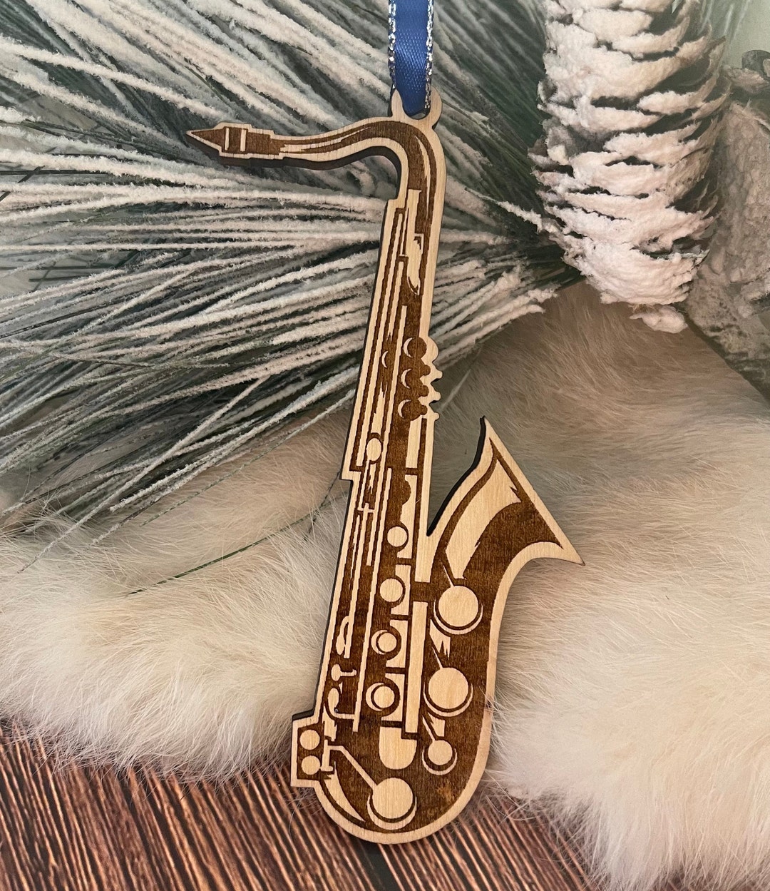 Saxophone Christmas Ornament 