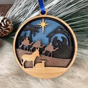 Nativity Ornament | Nativity Scene | Nativity Christmas Ornament | Jesus Christmas Tree Ornament | Christian Ornament | Church Gift