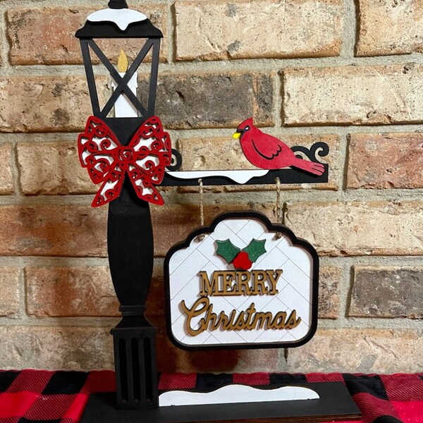 Christmas Lamp Post Etsy