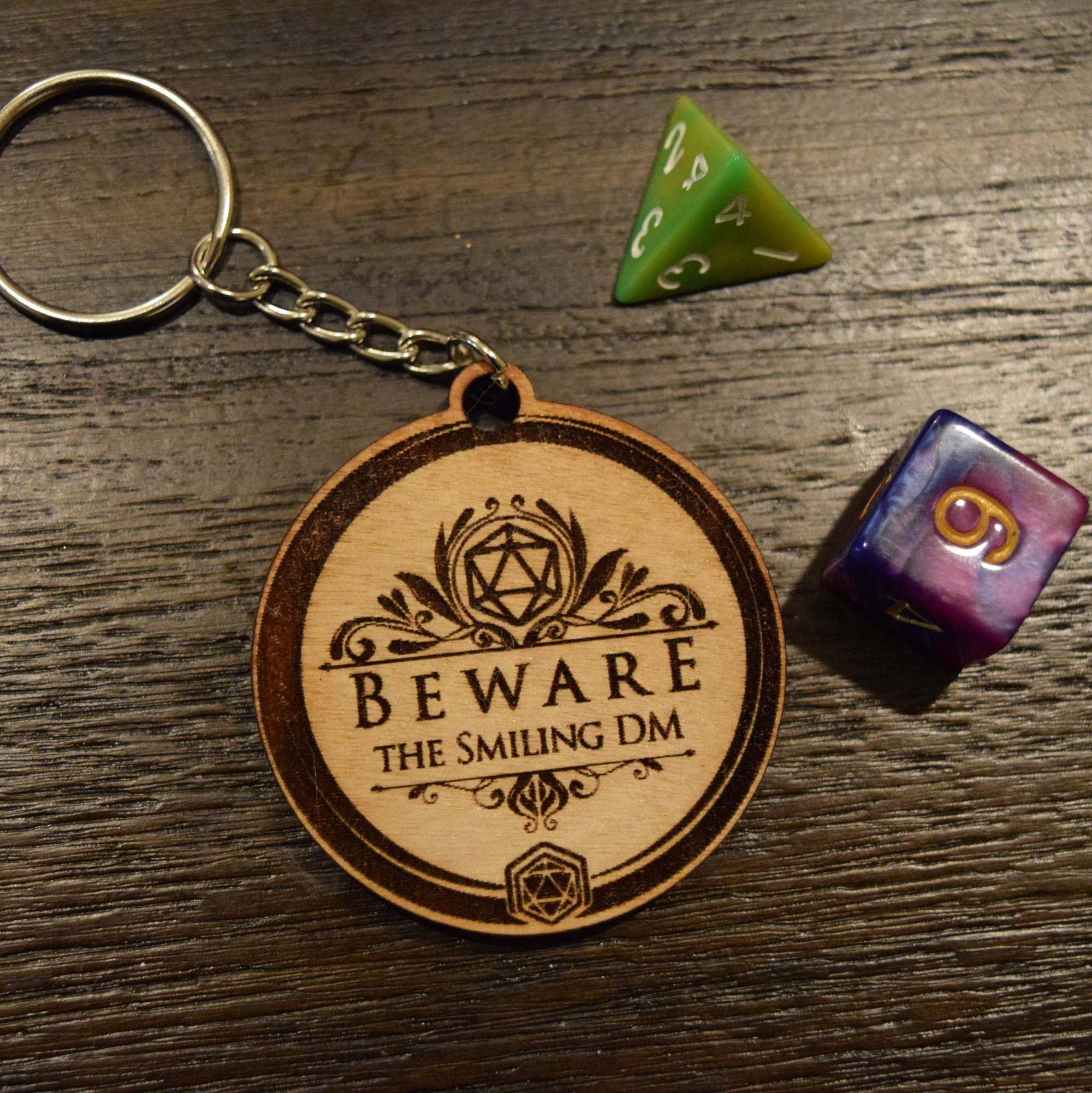 Keychain Dungeons & Dragons Gift DND Nerd Gaming Key Etsy