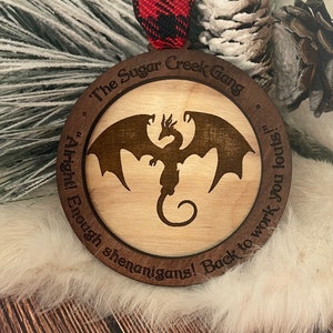D&D Gift Ornament, Version 8, Customize and Personalize DND Gift, Dungeons and Dragons Christmas Ornament, Christmas All Year Long