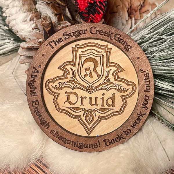 D&D Gift Ornament, Version 1, DND Gift, Customize and Personalize DND Gift, Dungeons and Dragons Christmas Ornament, Christmas All Year Long