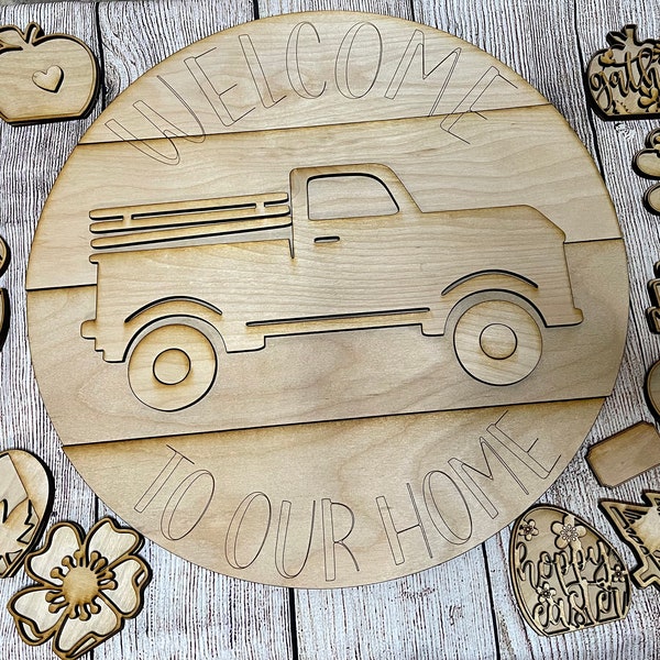Interchangeable Vintage Truck Sign Etsy