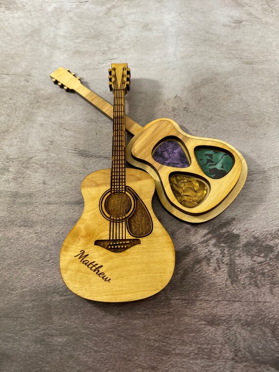 Personalized Guitar Pick Holder Guitar Lover Music Lover Etsy