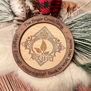 D&D Gift Ornament, Version 4, Customize and Personalize DND Gift, Dungeons and Dragons Christmas Ornament, Table Top Game, TTRPG Gift, RPG