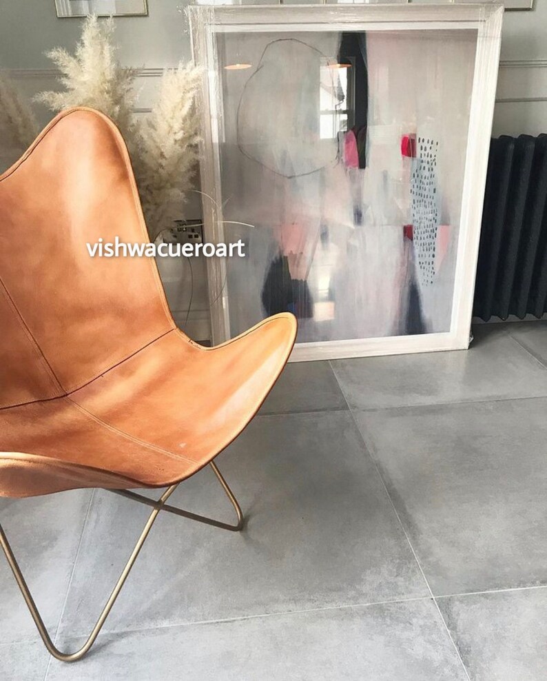 Leather Butterfly Chair Tan Leather Butterfly Chair Cover Etsy